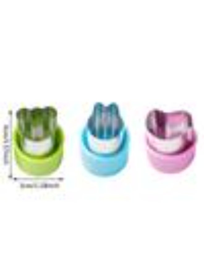 9-Piece Vegetable and Fruit Cutter Set - Stainless Steel Mini Cookie Mold with Protection Grip for Food Decoration - Image 5